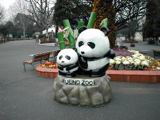 なんの変哲もないパンダの親子ですが