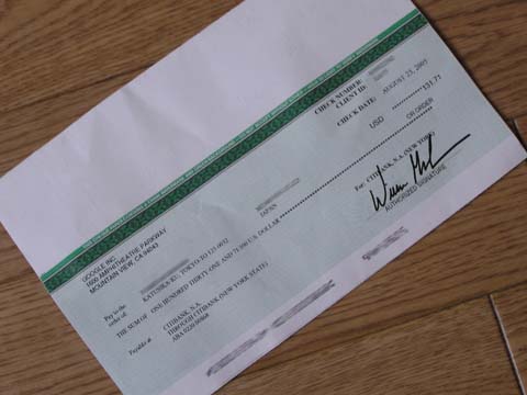 google����̏��؎�